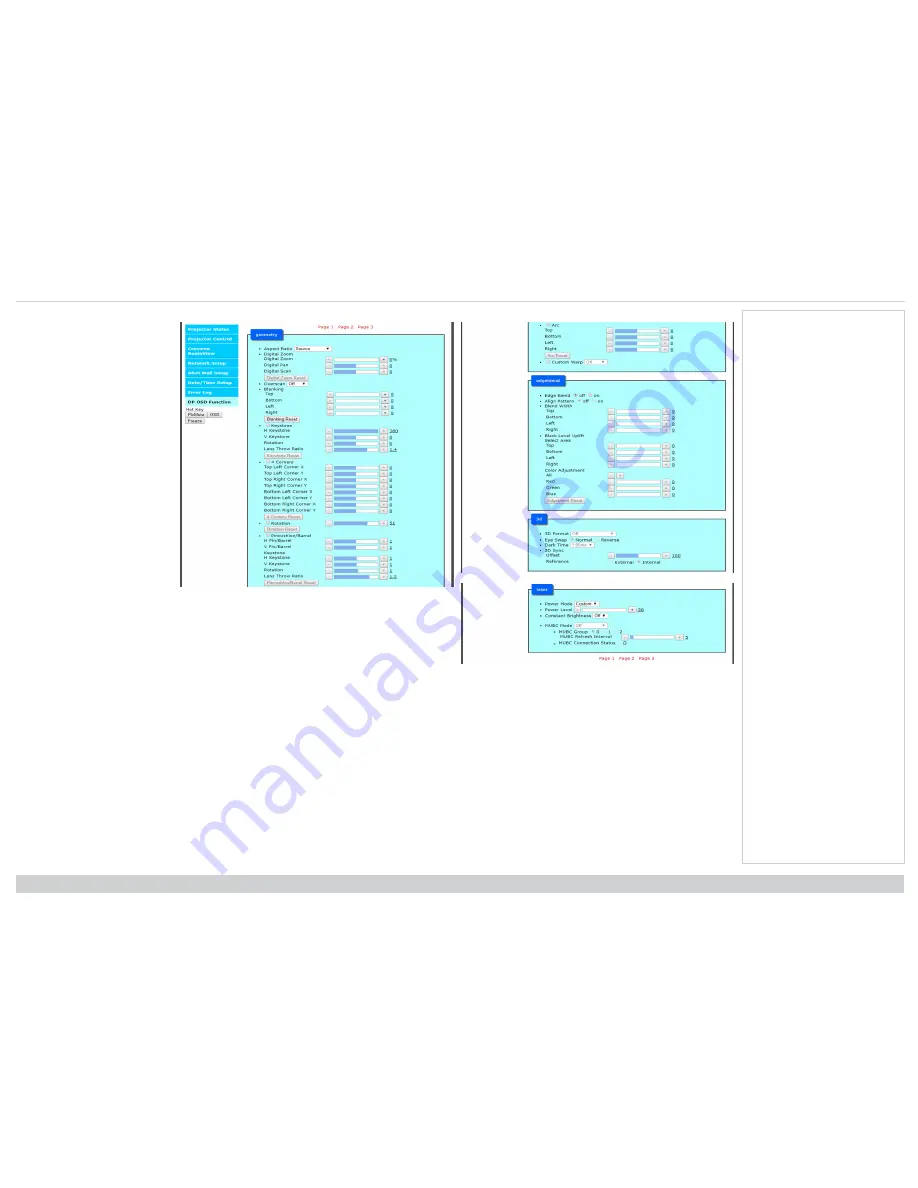 Digital Projection TITAN LASER WUXGA Installation & Quick Start Manual Download Page 98