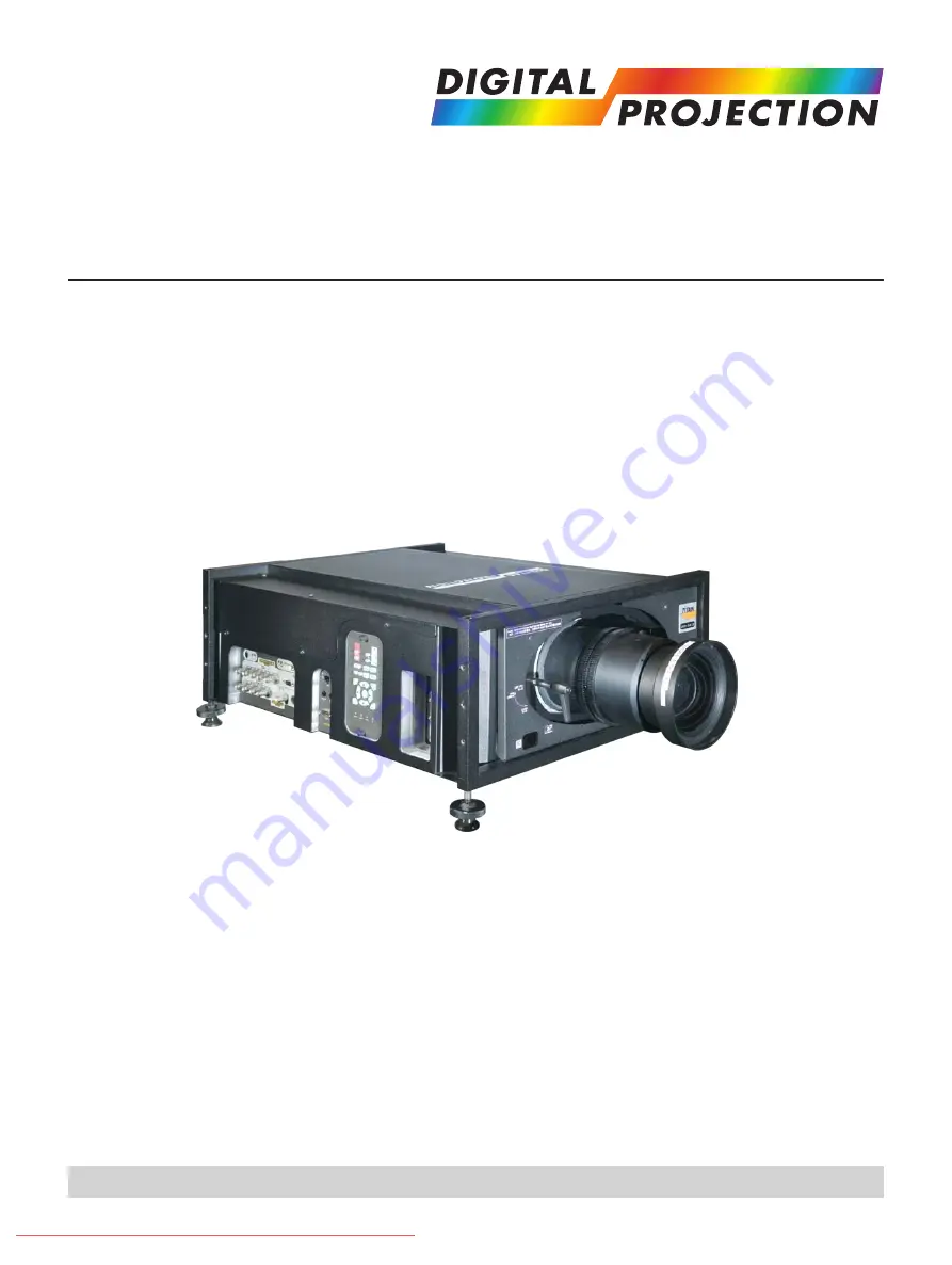 Digital Projection TITAN WUXGA 330 User Manual Download Page 1