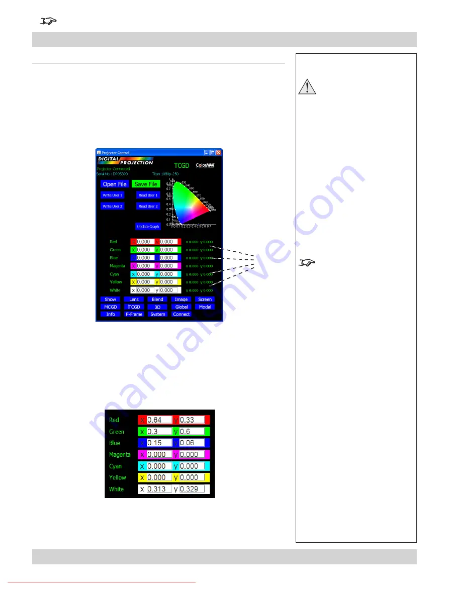 Digital Projection TITAN WUXGA 330 User Manual Download Page 133