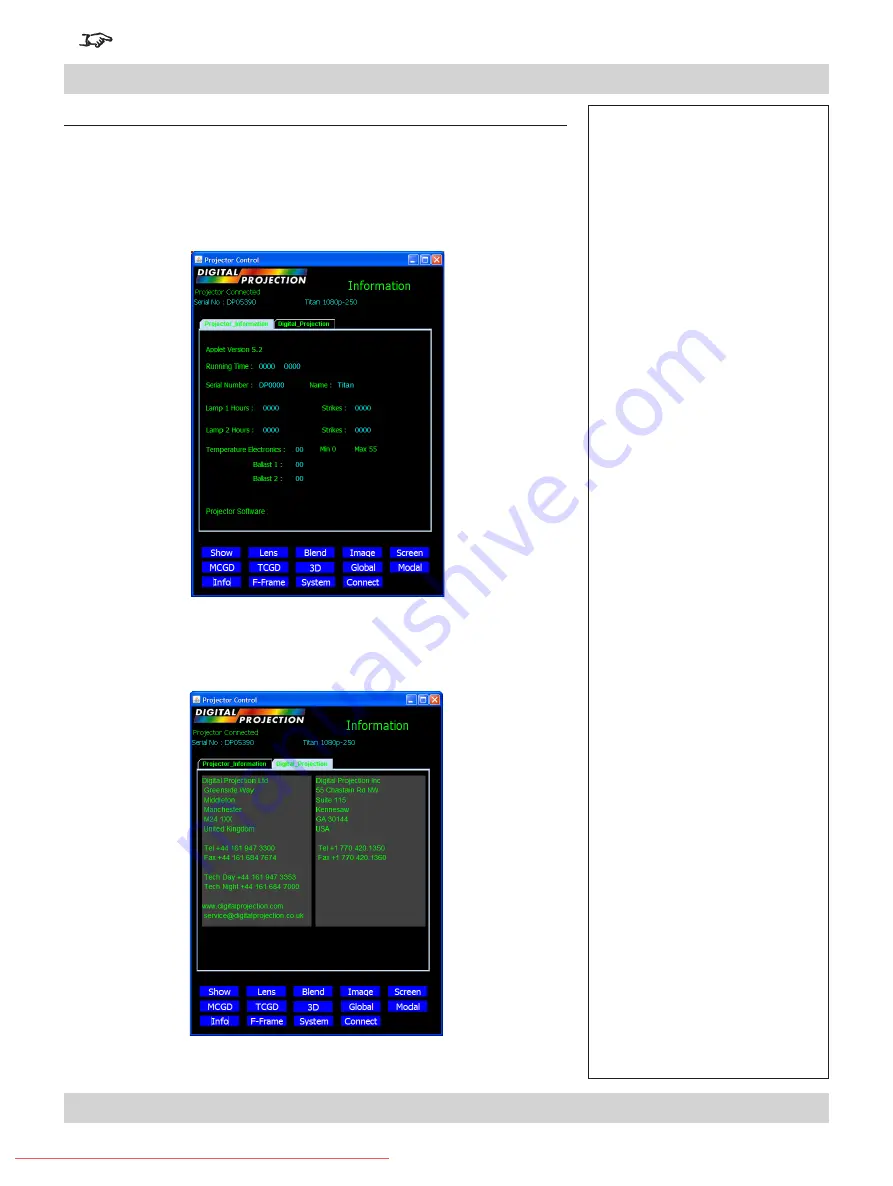 Digital Projection TITAN WUXGA 330 User Manual Download Page 140