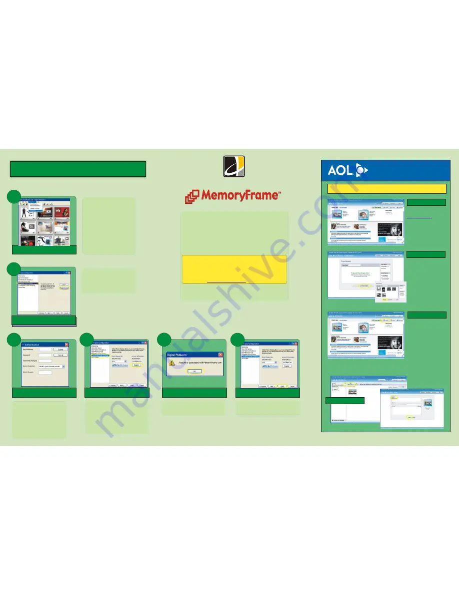 Digital Spectrum MemoryFrame MF-800 Plus Setup Manual Download Page 1