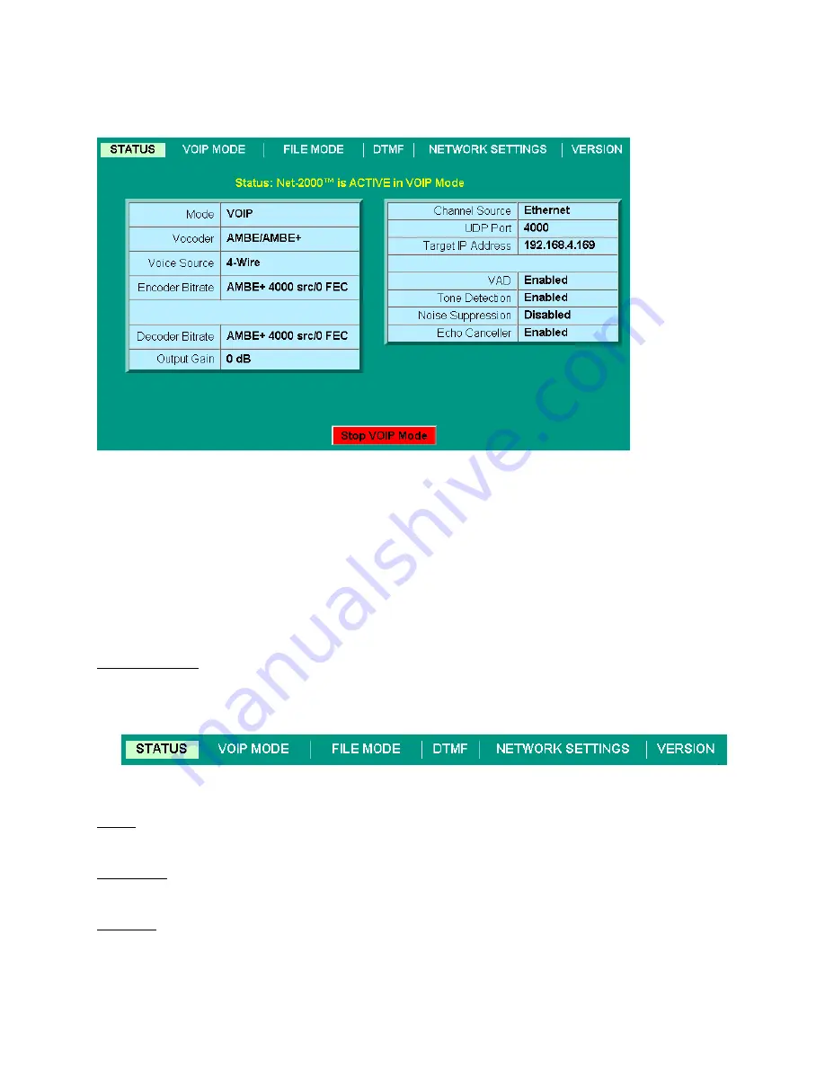 Digital Voice Systems Net-2000 User Manual Download Page 22