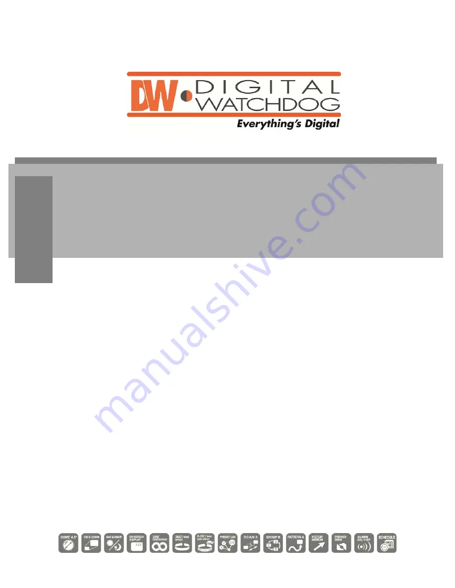 Digital Watchdog DWC-PTZ10x User Manual Download Page 1