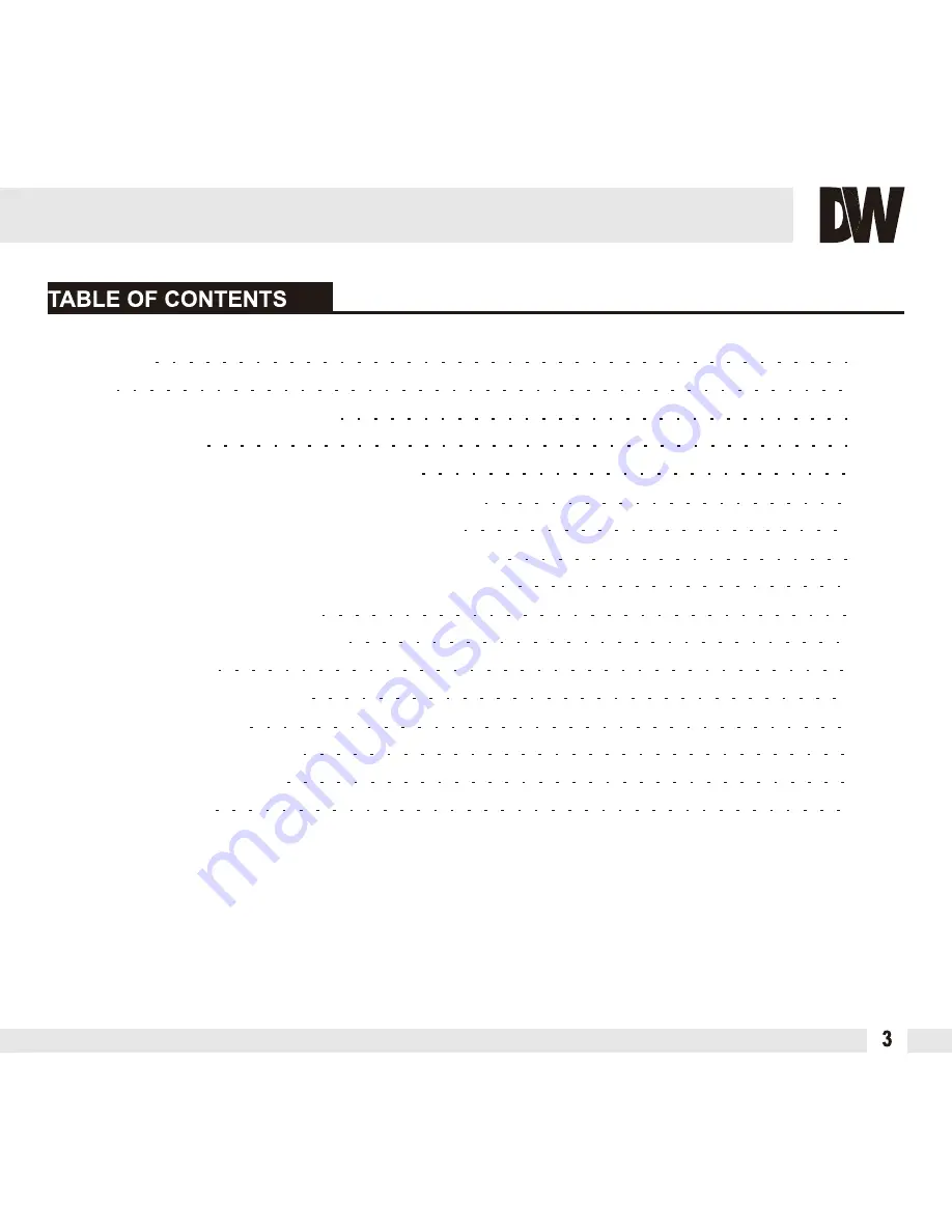 Digital Watchdog DWC-V1312XW Скачать руководство пользователя страница 3