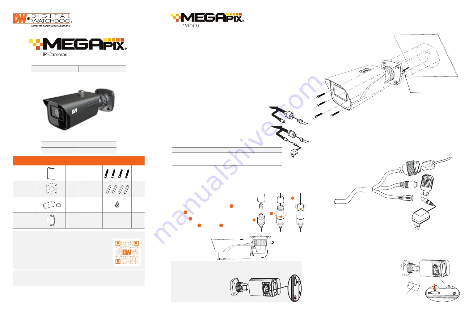 Digital Watchdog MEGAPIX DWC-MB95Wi28T Скачать руководство пользователя страница 1