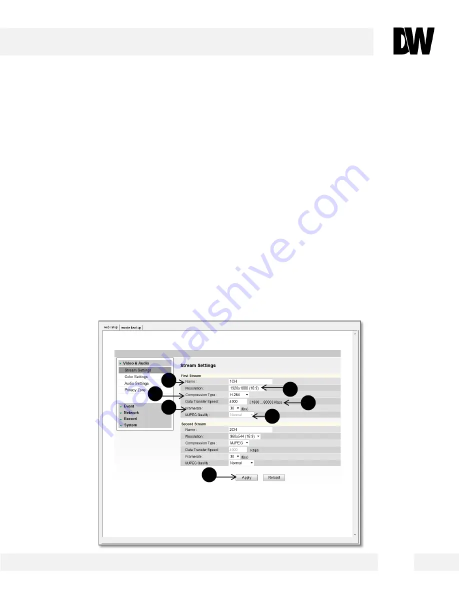 Digital Watchdog MEGApix DWC-MV421D User Manual Download Page 31