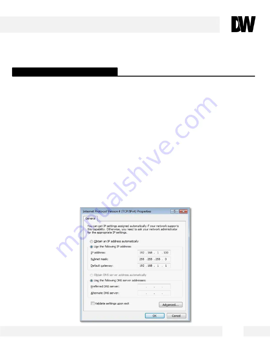 Digital Watchdog MEGApix DWC-MV421D User Manual Download Page 61