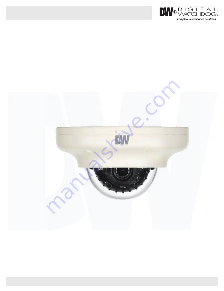 Digital Watchdog MEGApix DWC-MV74Wi28 User Manual Download Page 1