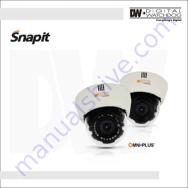 Digital Watchdog OMNI-PLUS Snapit DWC-D4382D Manual Download Page 1