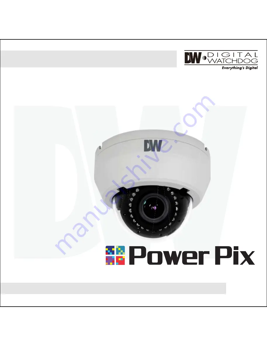 Digital Watchdog Power PIX DWC-D3361WTIR Instruction Manual Download Page 1