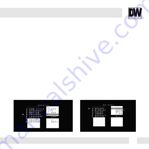 Digital Watchdog Star-Light DWC-B6763TIR Скачать руководство пользователя страница 23