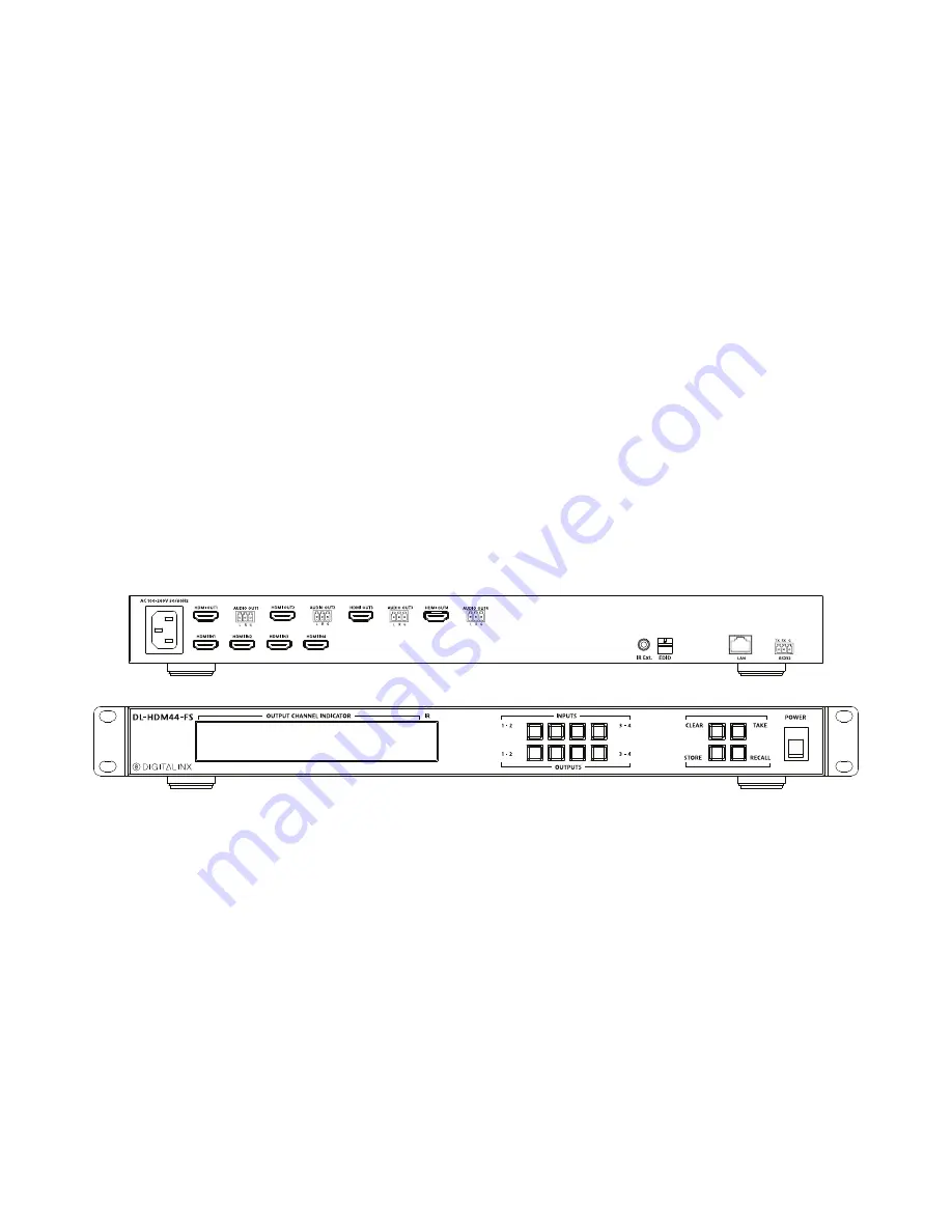 DigitaLinx DL-HDM44-FS Installation And Operation Manual Download Page 1