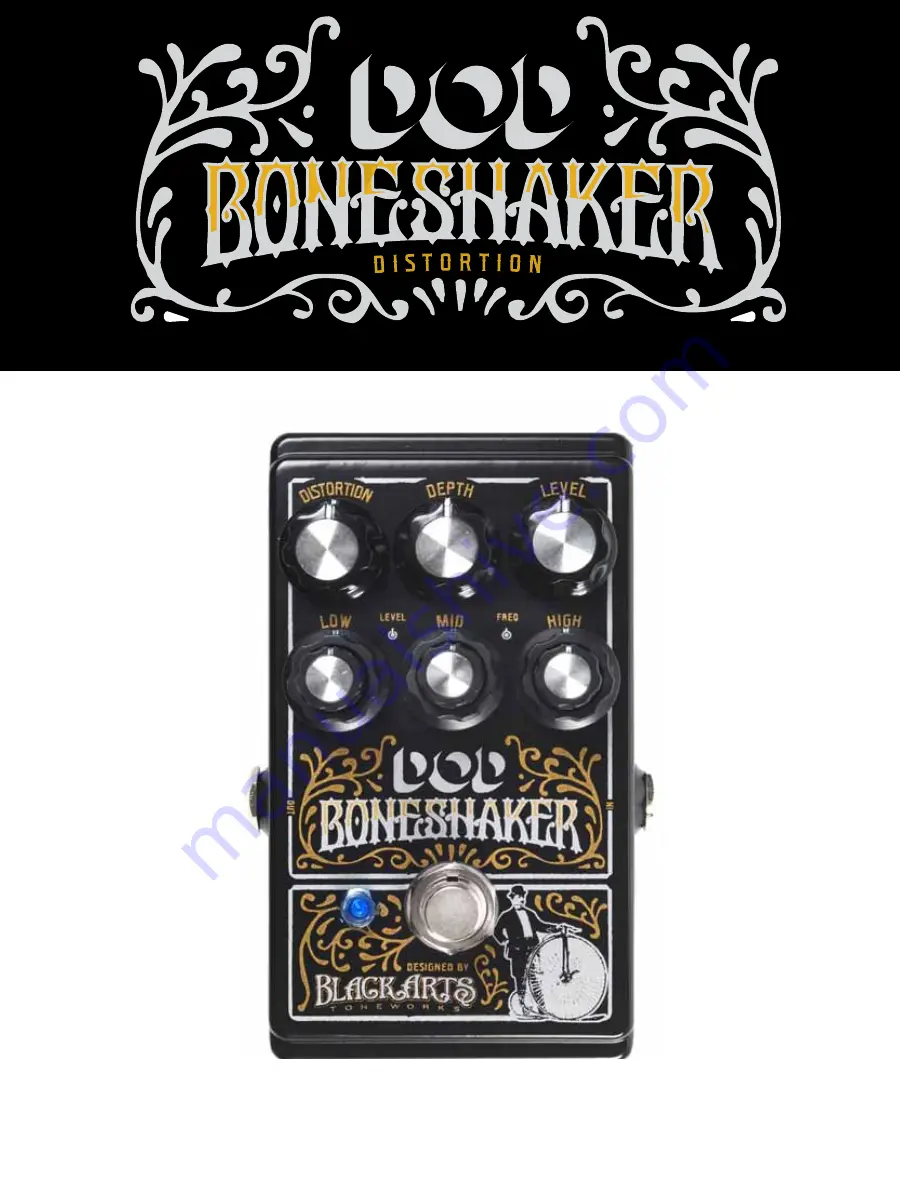 DigiTech BLACKARTS BONESHAKER Manual Download Page 1