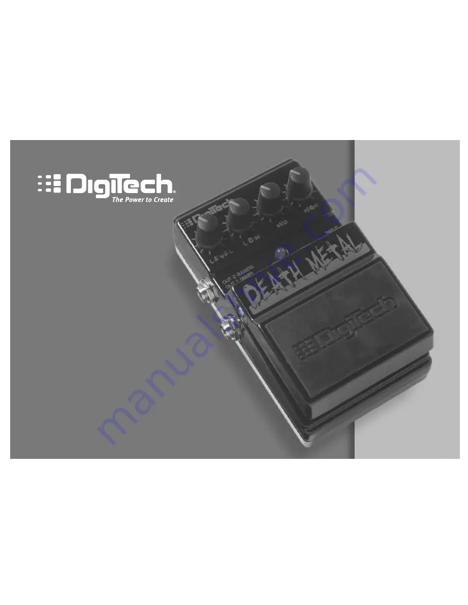 DigiTech Death Metal Distortion Скачать руководство пользователя страница 1