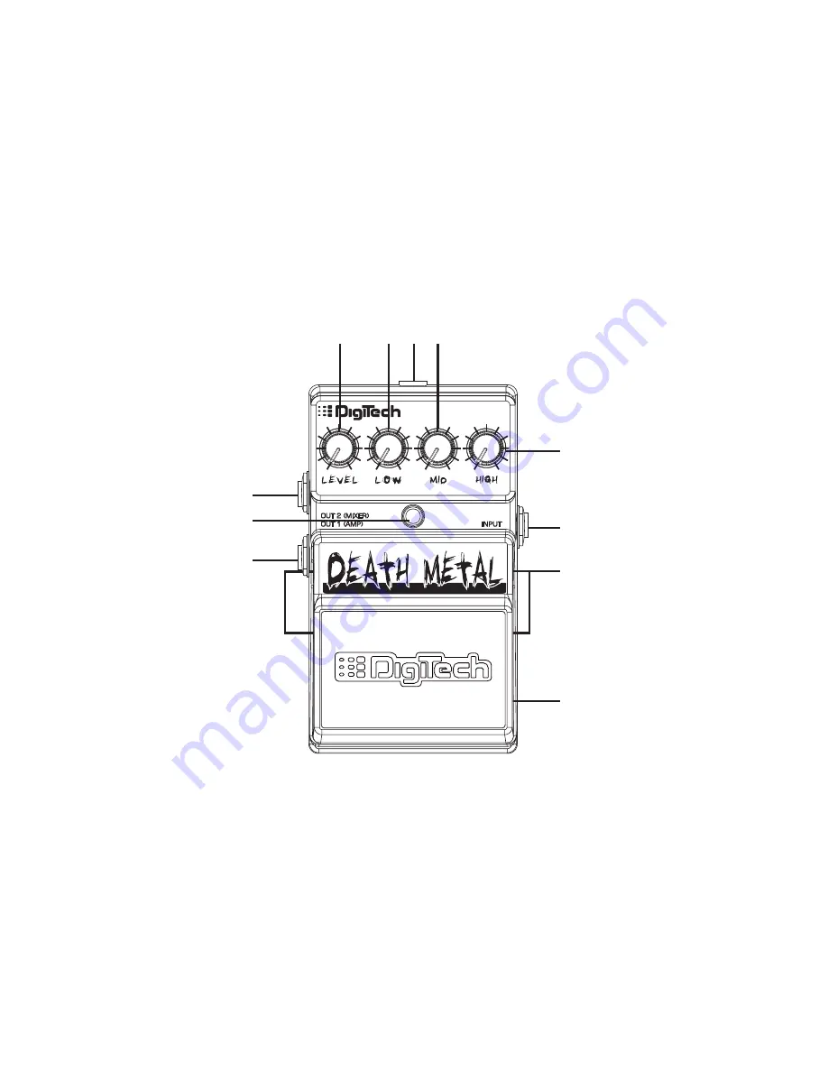 DigiTech Death Metal Distortion Скачать руководство пользователя страница 5
