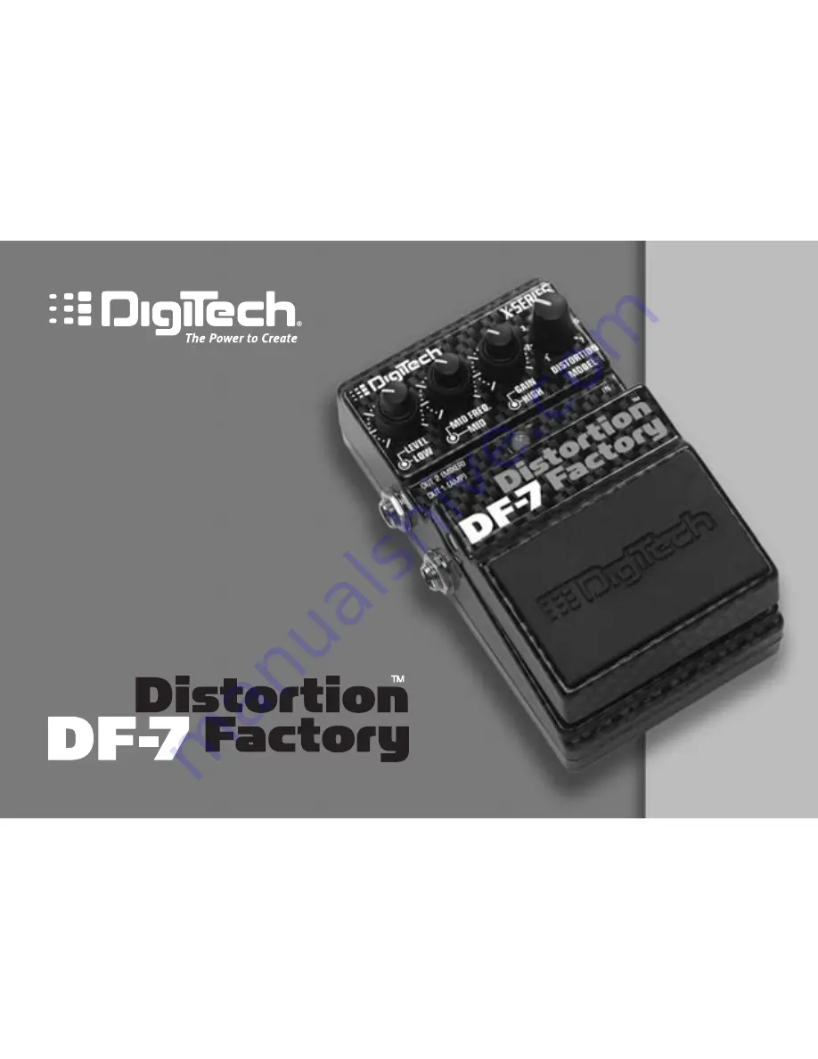 DigiTech Distortion Factory DF-7 Скачать руководство пользователя страница 1