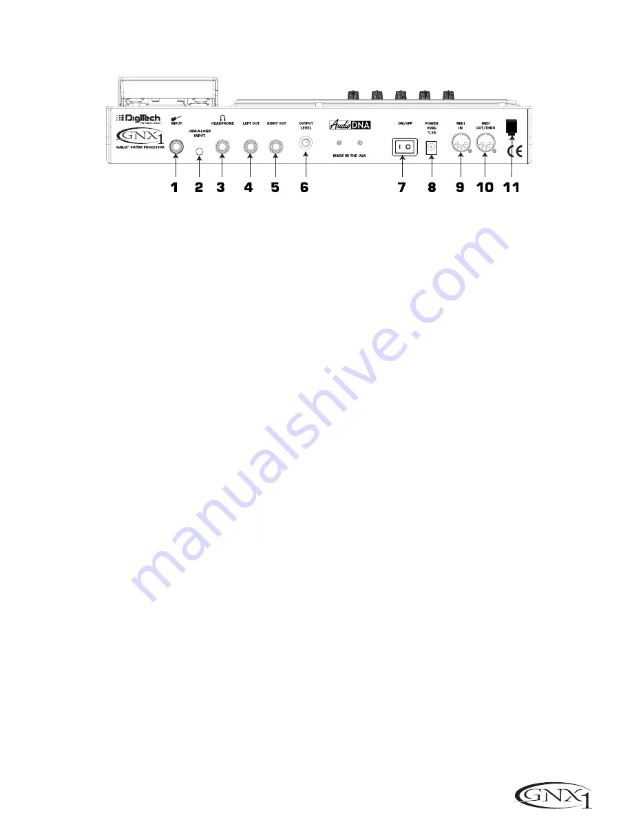 DigiTech GNX1 User Manual Download Page 11