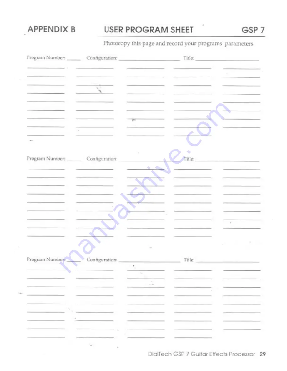 DigiTech GSP7 Owner'S Manual Download Page 32