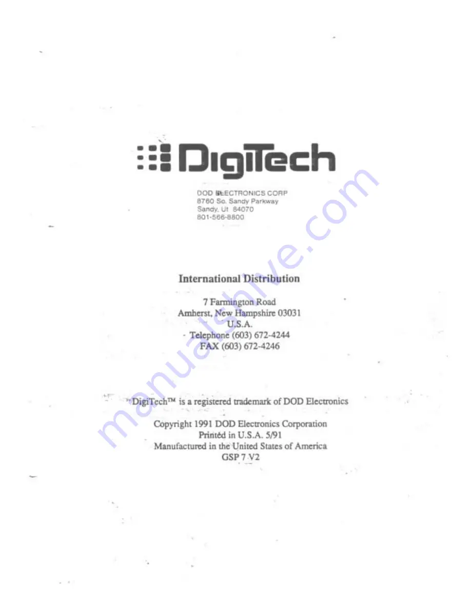 DigiTech GSP7 Скачать руководство пользователя страница 37