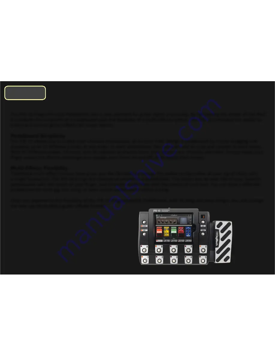 DigiTech iPB-10 Owner'S Manual Download Page 3