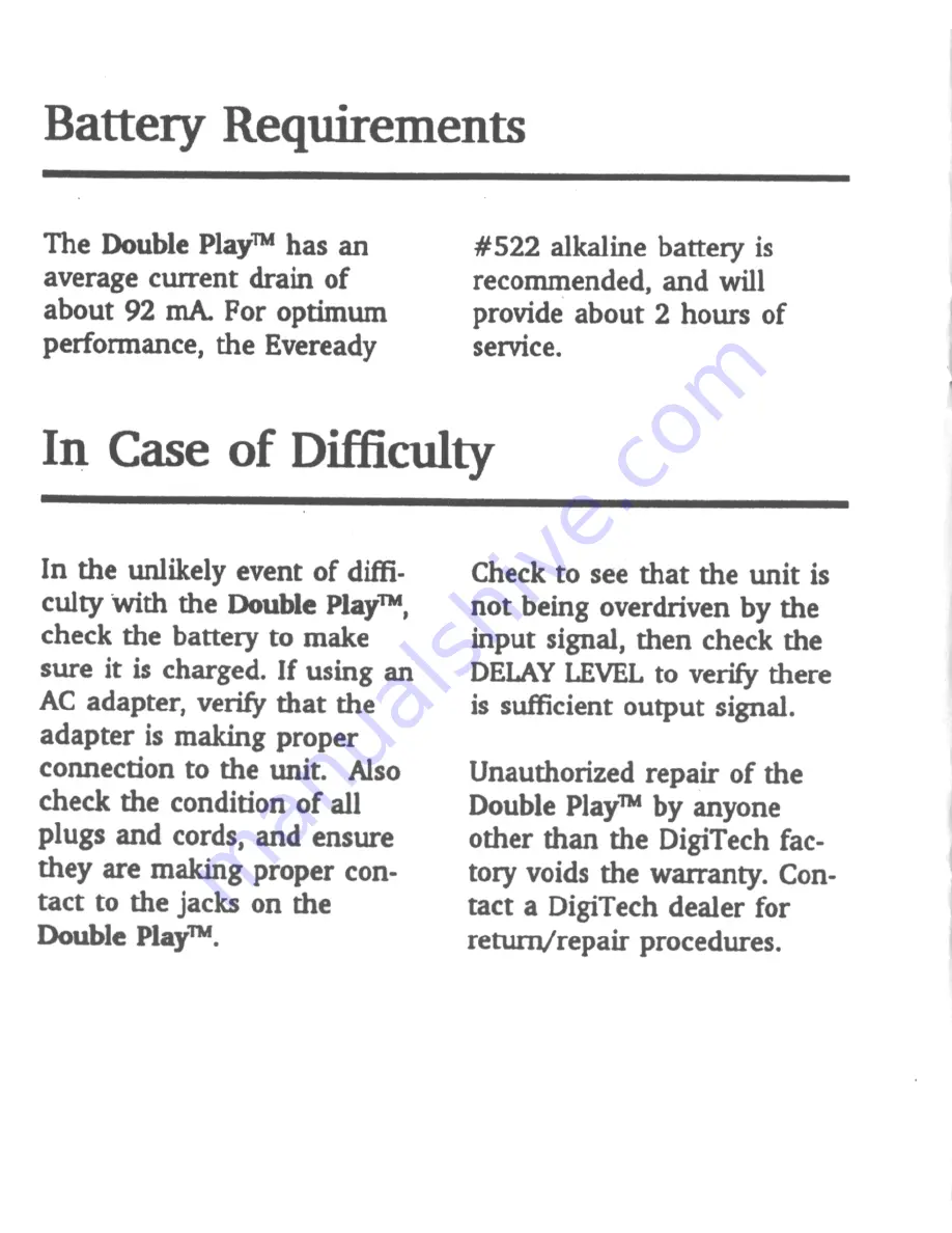 DigiTech PDS2700 Owner'S Manual Download Page 8