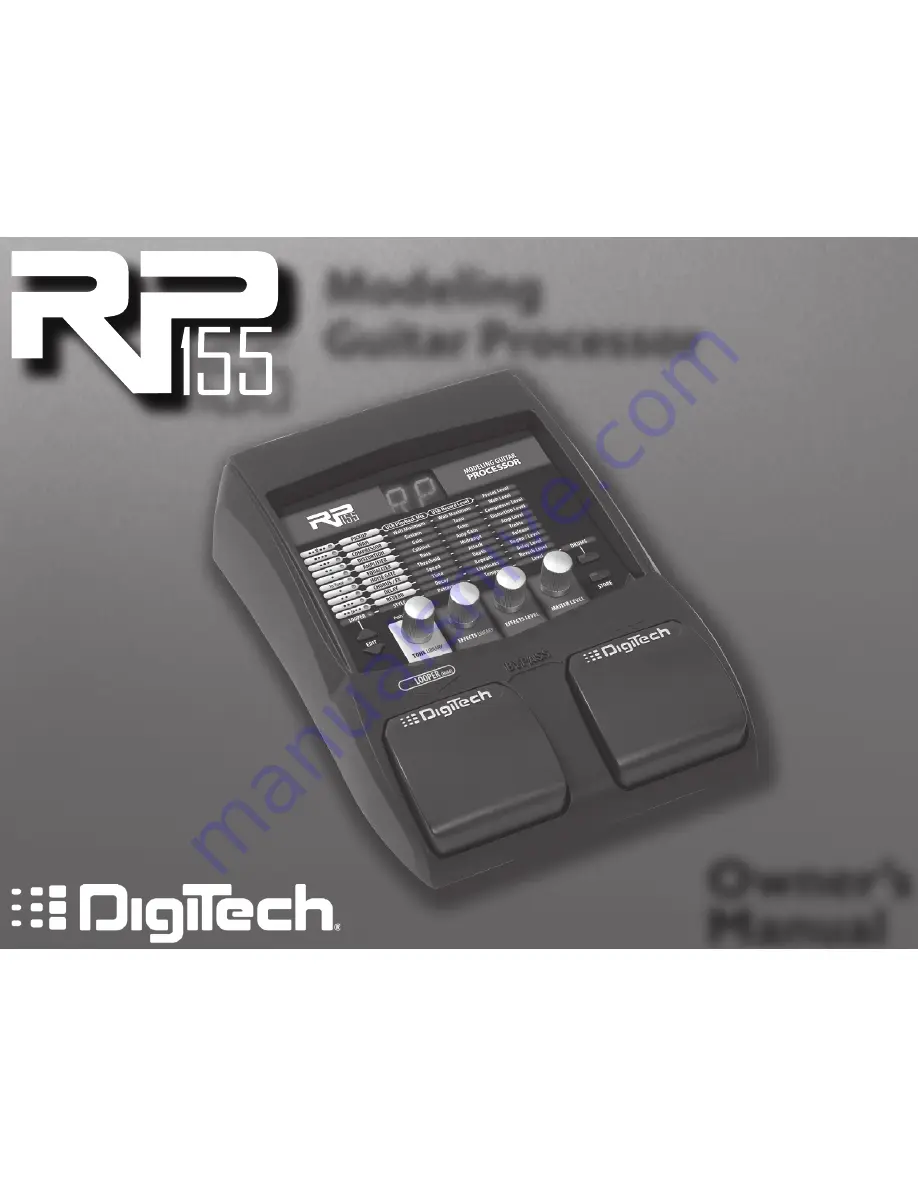 DigiTech RP155 Owner'S Manual Download Page 1