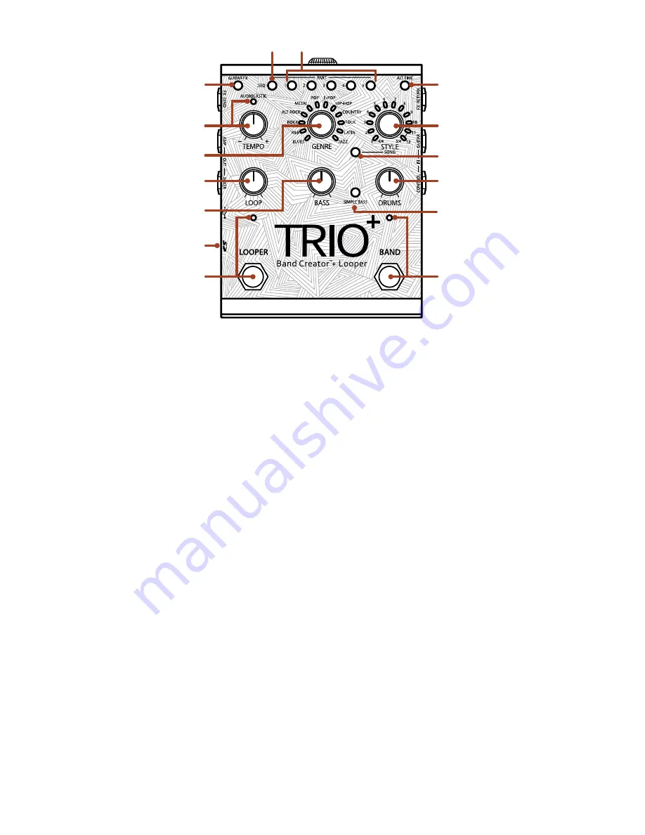 DigiTech TRIO+ Band Creator+ Looper Owner'S Manual Download Page 10