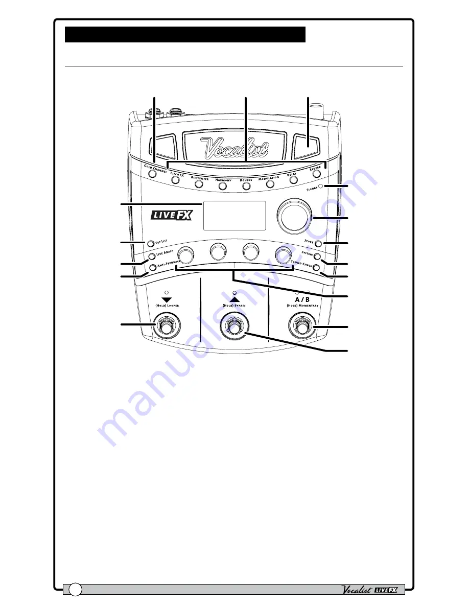 DigiTech Vocalist Live FX Owner'S Manual Download Page 10