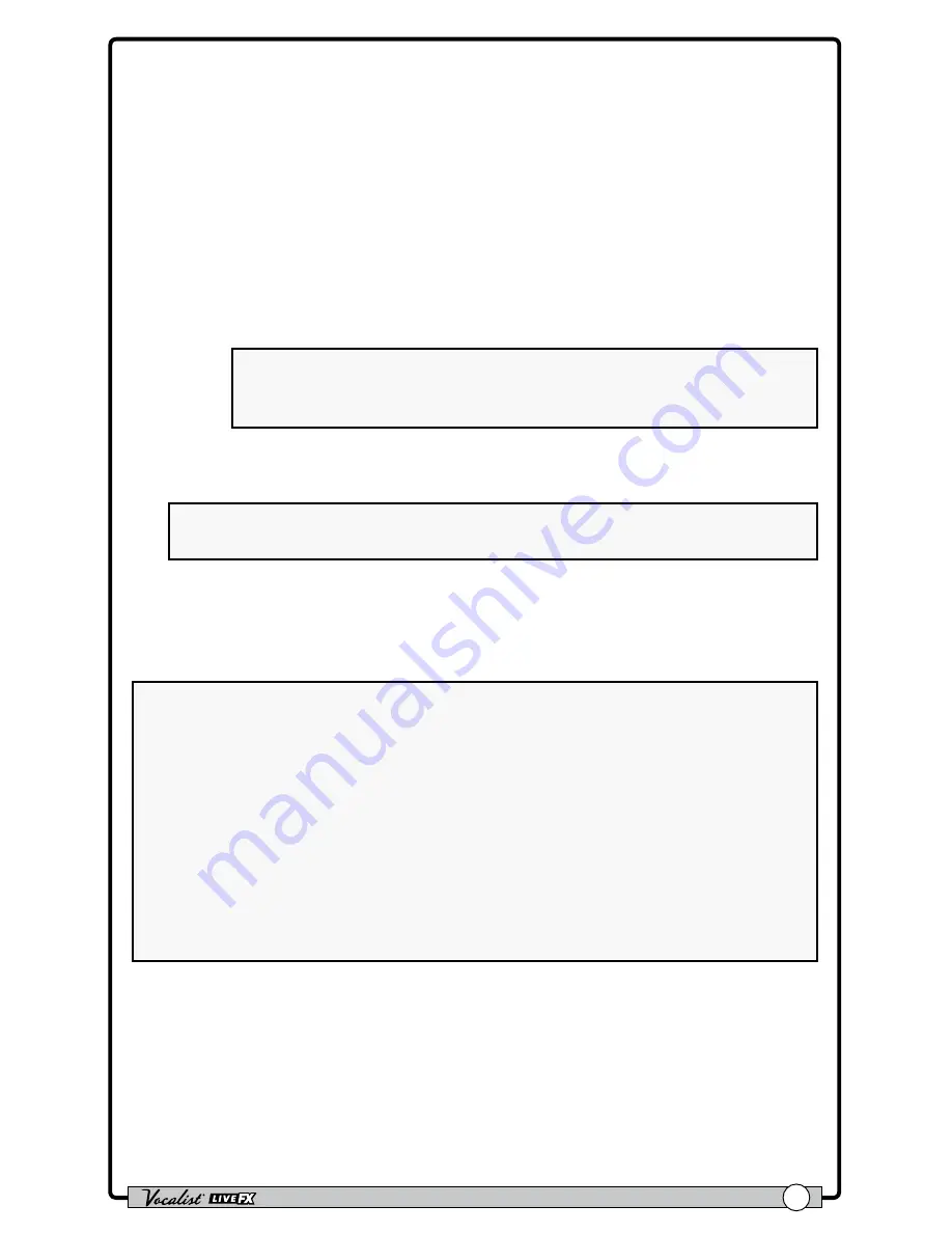 DigiTech Vocalist Live FX Скачать руководство пользователя страница 29