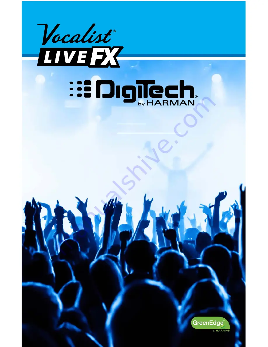 DigiTech Vocalist Live FX Owner'S Manual Download Page 76