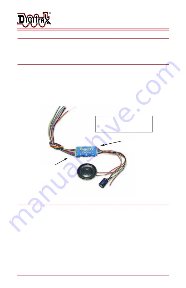 Digitrax SoundFX SFX064D Manual Download Page 2