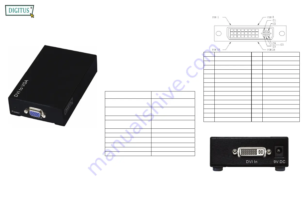 Digitus DC-40100 Скачать руководство пользователя страница 1