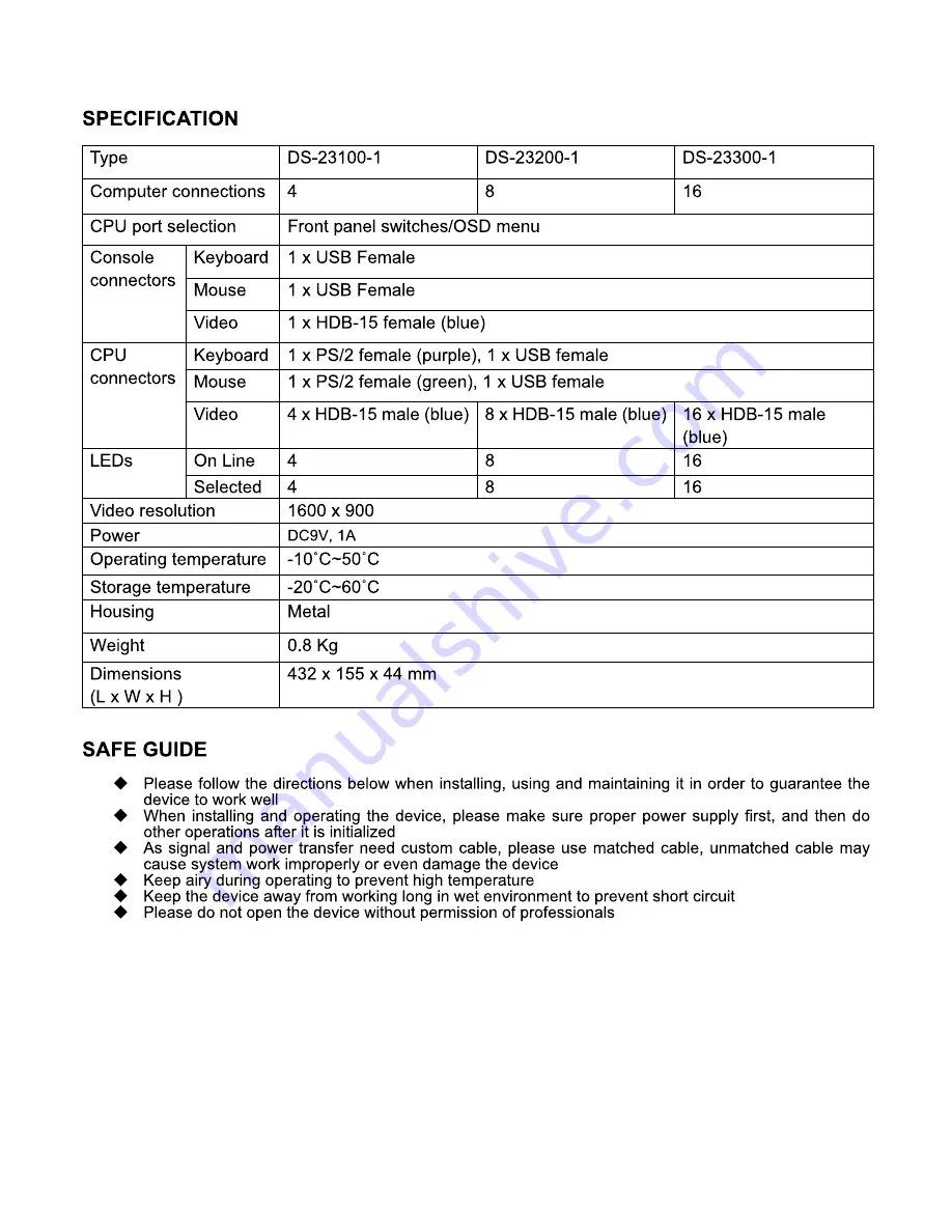 Digitus DS-23100-1 Скачать руководство пользователя страница 14