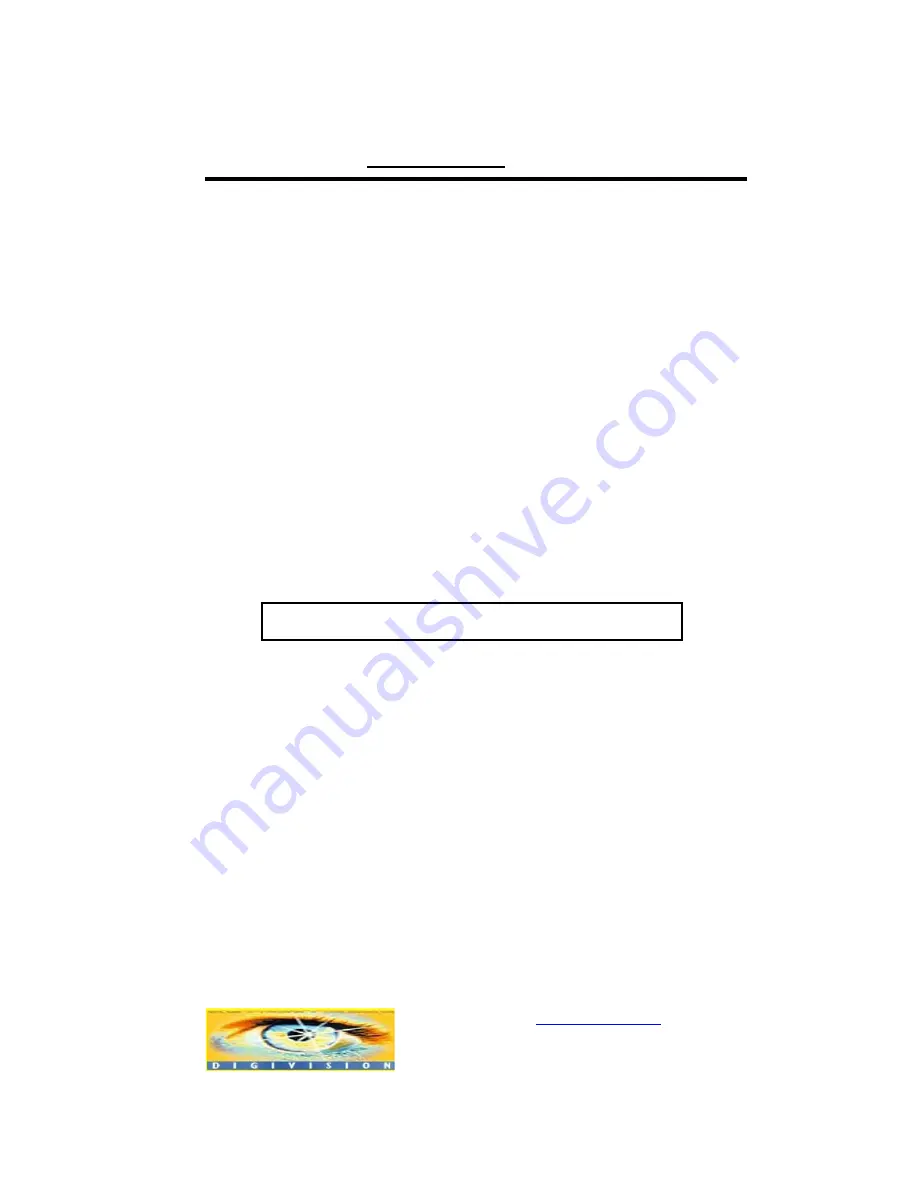 DIGIVISION STREAMERH264 User Manual Download Page 19