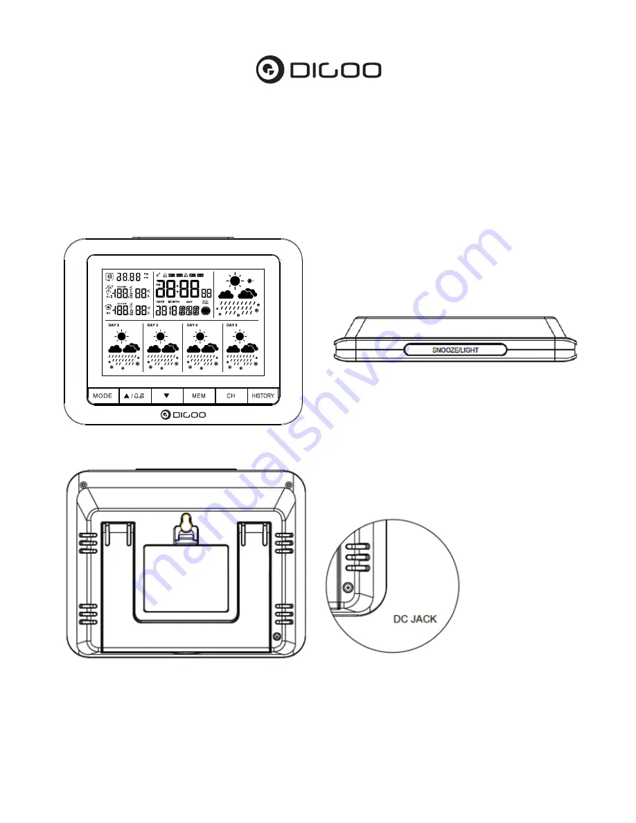 Digoo DG-TH8805 Скачать руководство пользователя страница 1