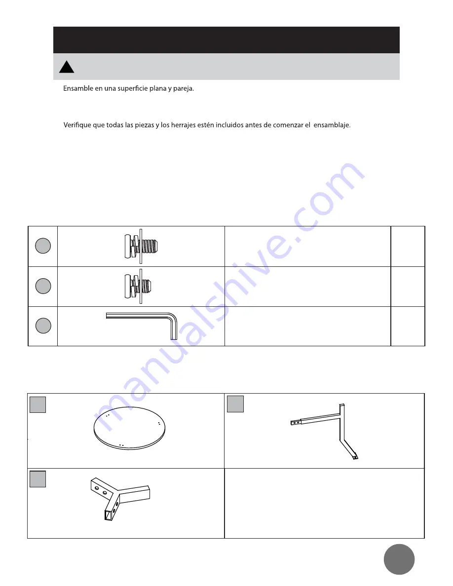 Dimensions Furniture MoDRN 8683C Assembly Instructions Manual Download Page 9