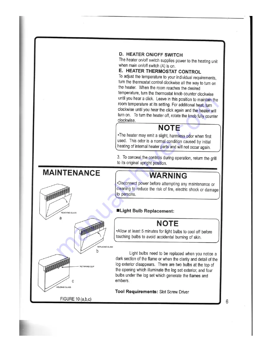 Dimplex BF5000 Parts & Service Manual Download Page 28