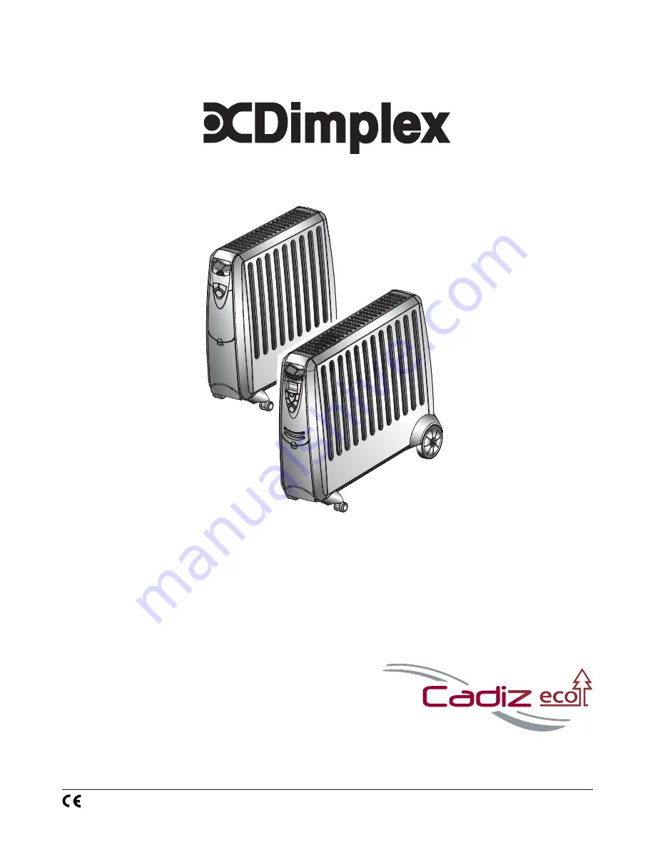 Dimplex Cadiz Eco CDR2T Скачать руководство пользователя страница 1