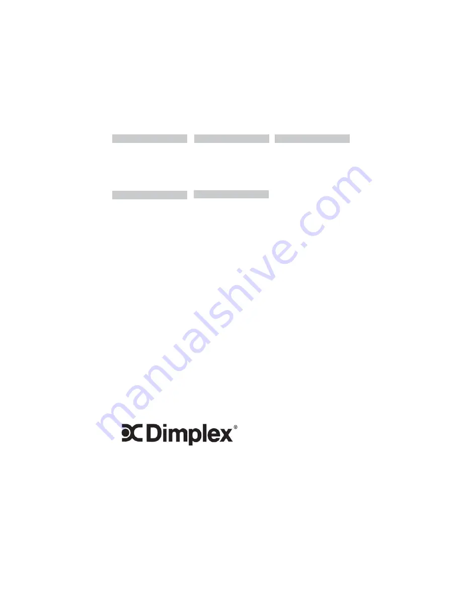 Dimplex DF2010-EU Скачать руководство пользователя страница 44