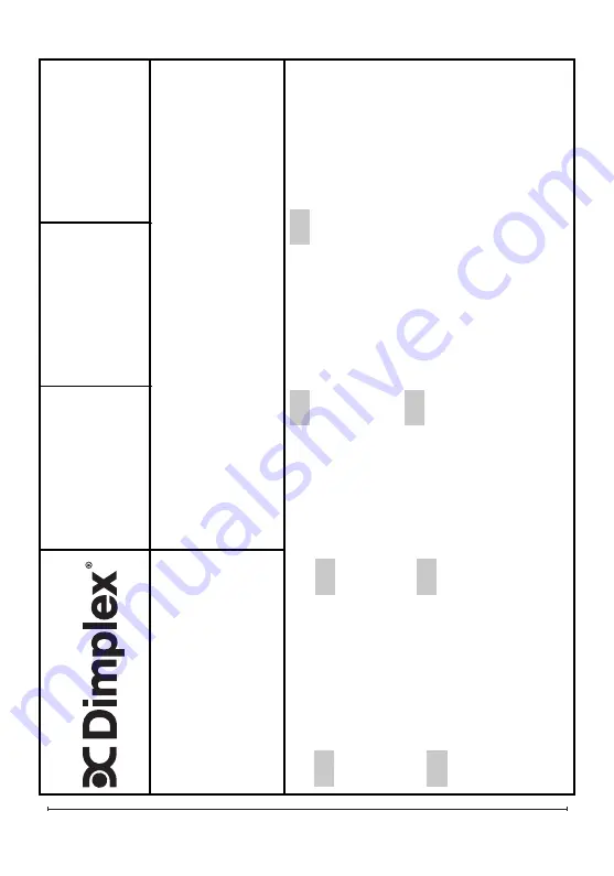 Dimplex DF2550-EU Owner'S Manual Download Page 17