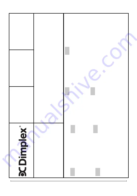 Dimplex DF2550-EU Owner'S Manual Download Page 91