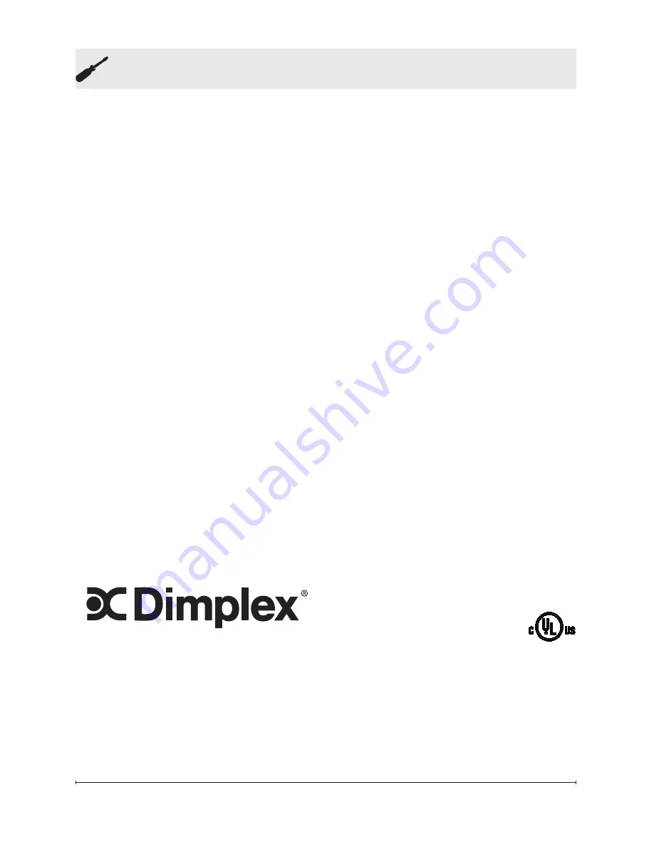 Dimplex DF2550 Owner'S Manual Download Page 18