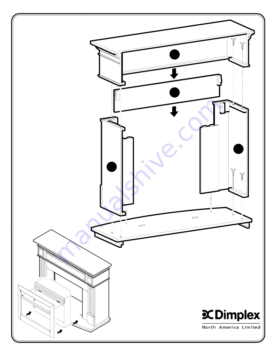 Dimplex DFP6787C Install Manual Download Page 1