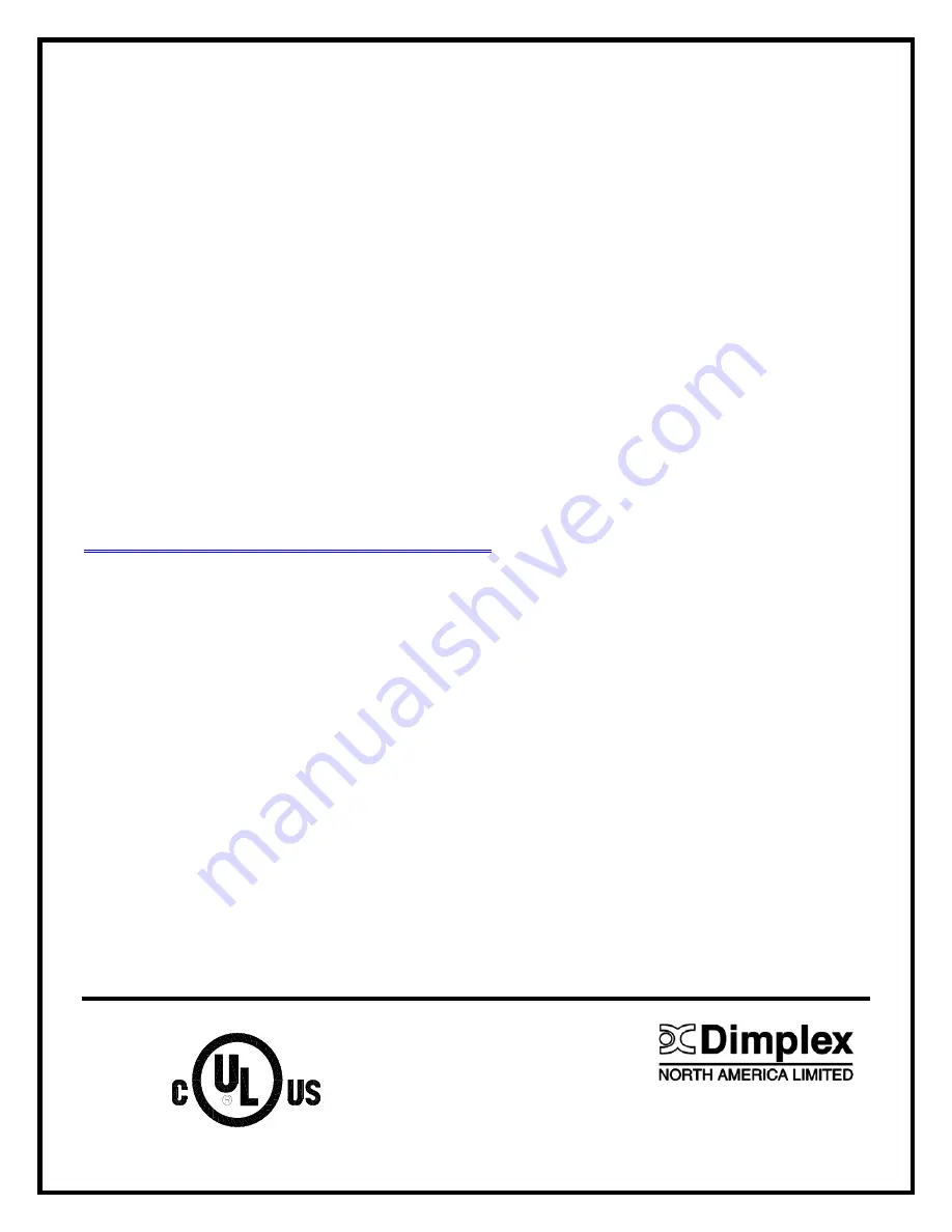 Dimplex ELECTRIC PATIO STOVE Practical User'S Manual Download Page 11