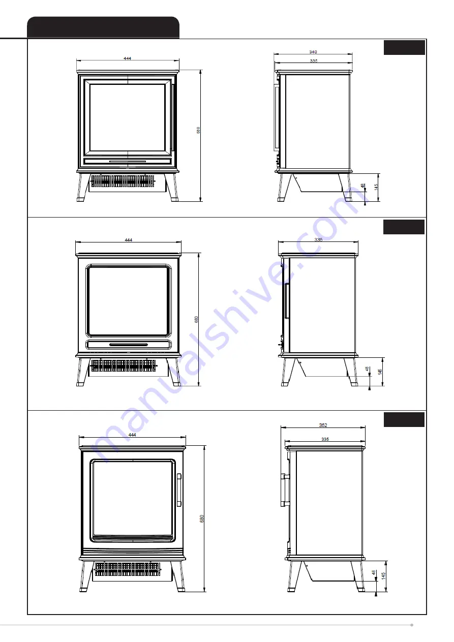 Dimplex Optiflame 3D Fernshaw FRW20 Operating Instructions Manual Download Page 5