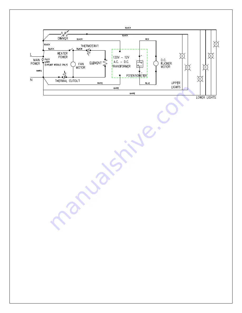 Dimplex SYMPHONY SF5598 Parts & Service Manual Download Page 6