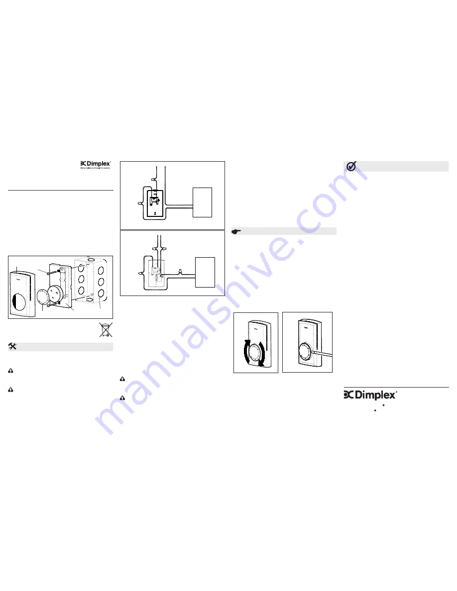 Dimplex TS521W Series Скачать руководство пользователя страница 1