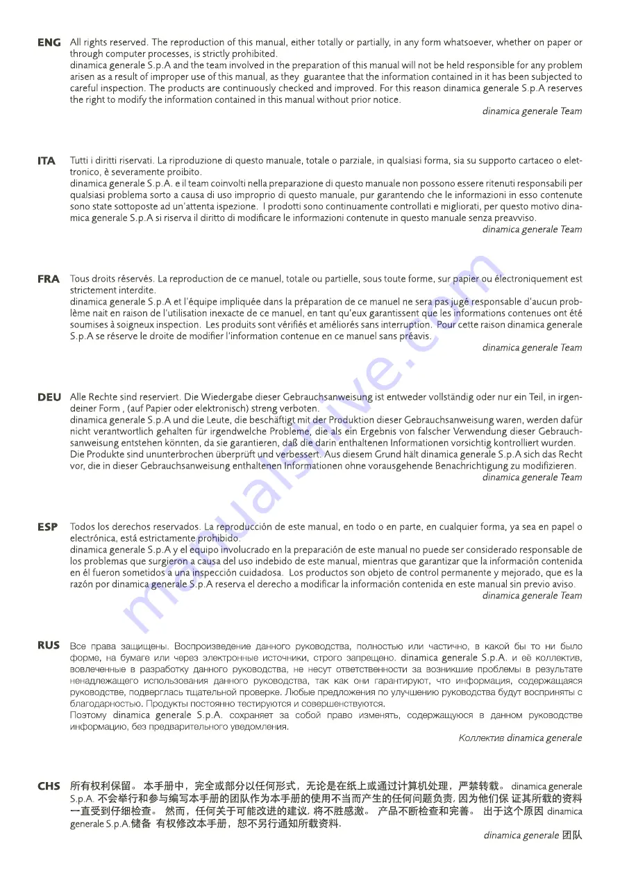 Dinamica Generale AgriNIR Operator'S Manual Download Page 2