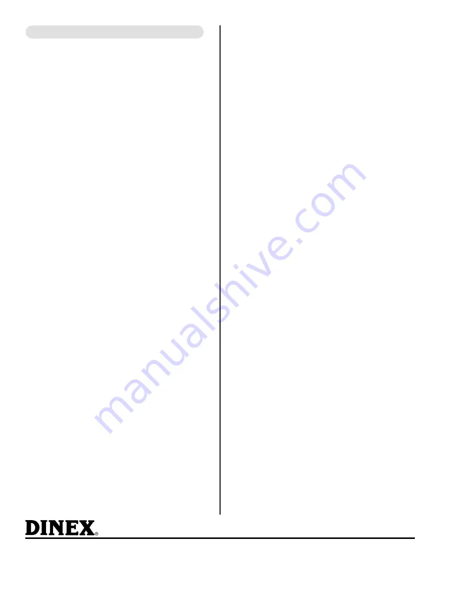 Dinex 611120 (120V) Operating And Maintenance Manual Download Page 8