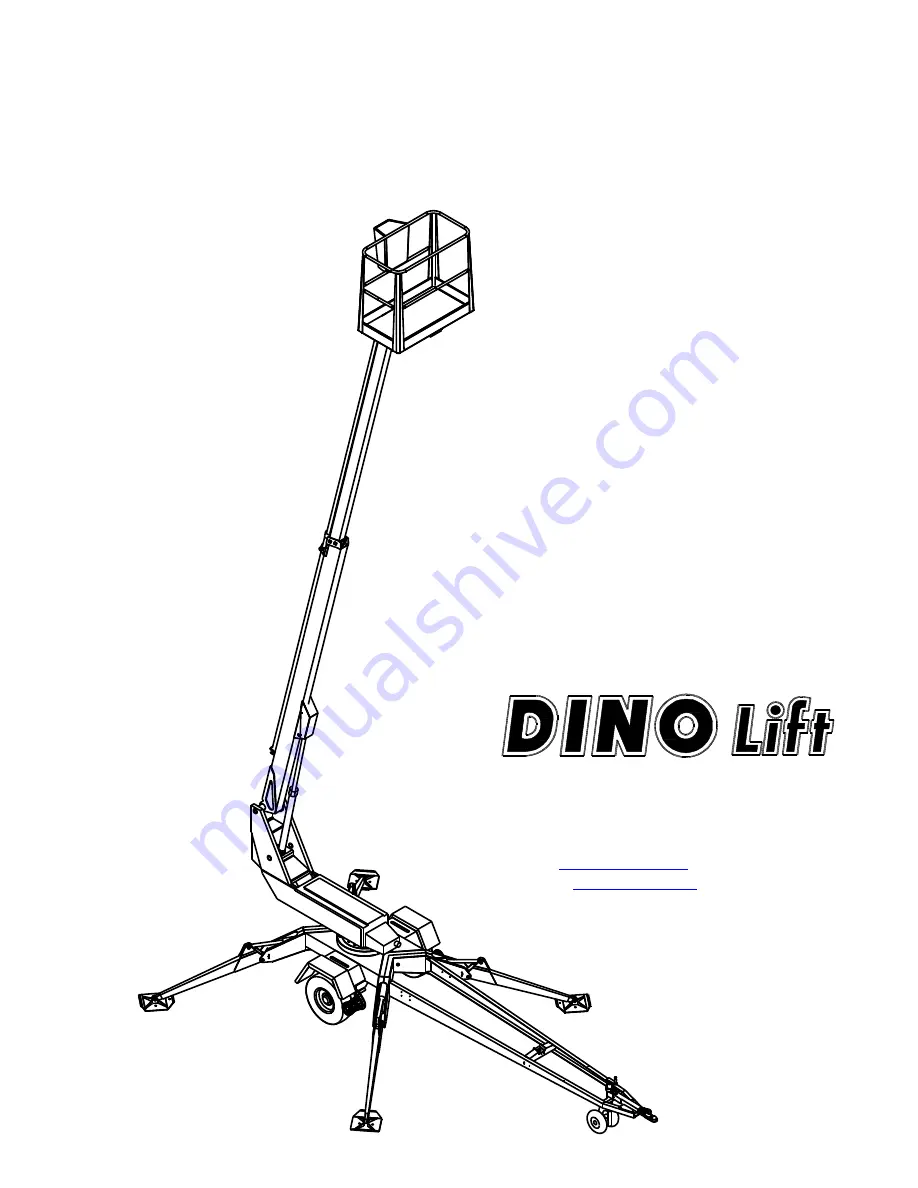 Dino lift DINO 125T Скачать руководство пользователя страница 1